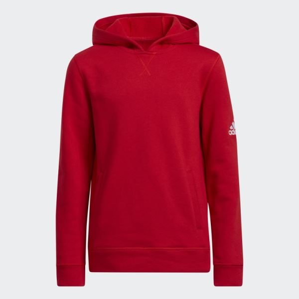 Fleece Hoodie Adidas Red