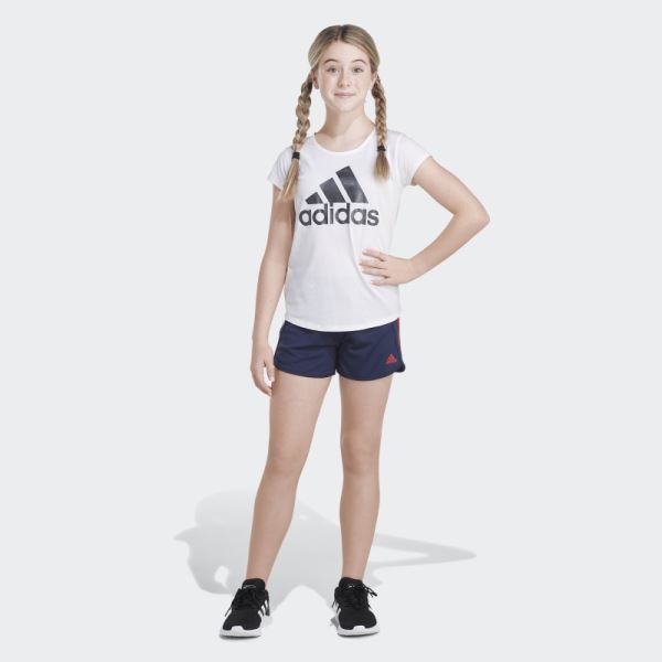 Stripe Mesh Shorts Navy Adidas