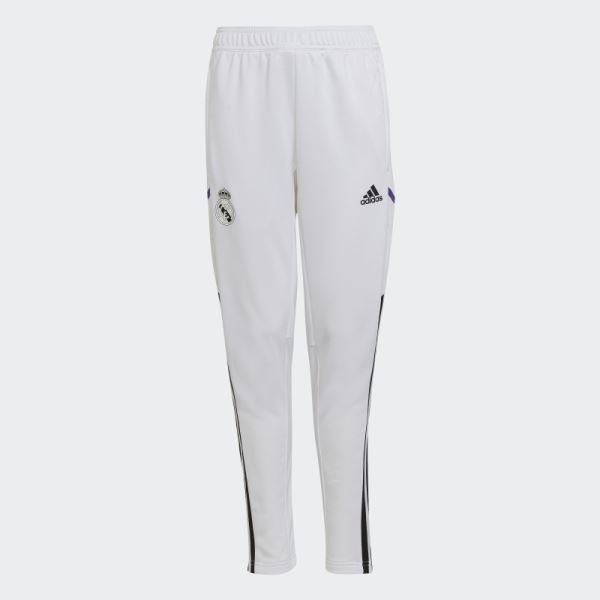 White Real Madrid Condivo 22 Training Tracksuit Bottoms Adidas