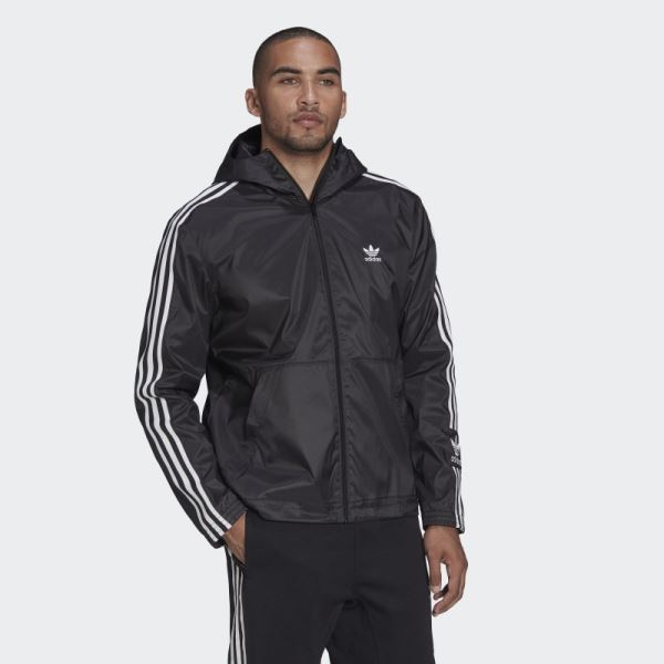 Adicolor Classics Lock Up Windbreaker Black Adidas