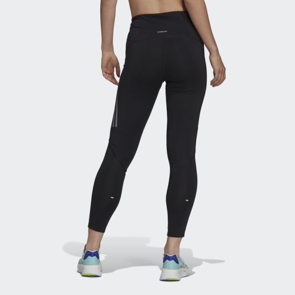 Adidas Black Own the Run 7/8 Running Leggings