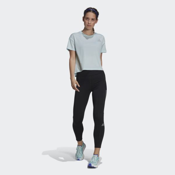 Adidas Black Own the Run 7/8 Running Leggings