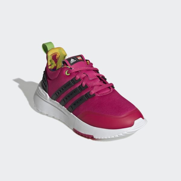 Real Magenta Adidas Racer TR x LEGO Shoes Fashion