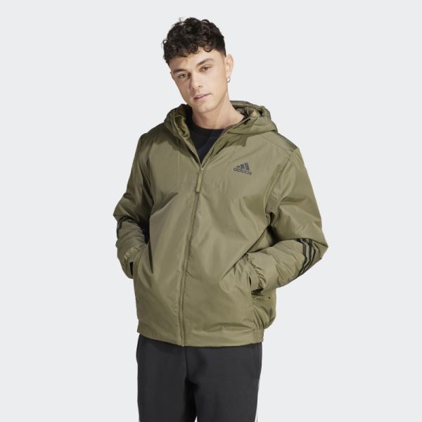 Back to Sport Hooded Jacket Adidas Olive