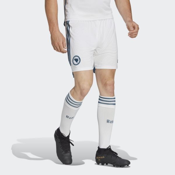 Bosnia 22 Away Shorts White Adidas