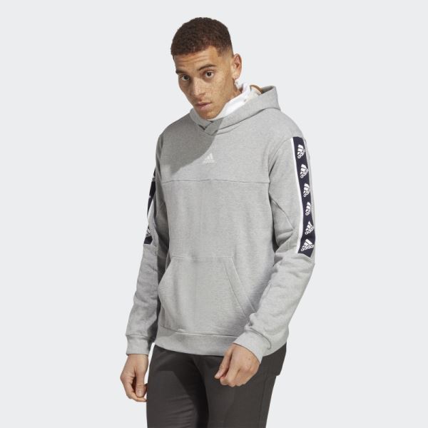 BrandLove Hoodie Medium Grey Adidas