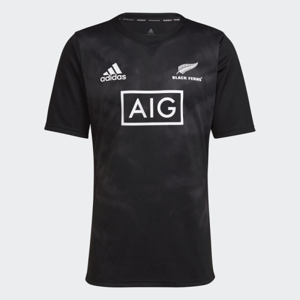 Black Ferns Rugby Primeblue Replica Home Jersey Adidas Black Stylish