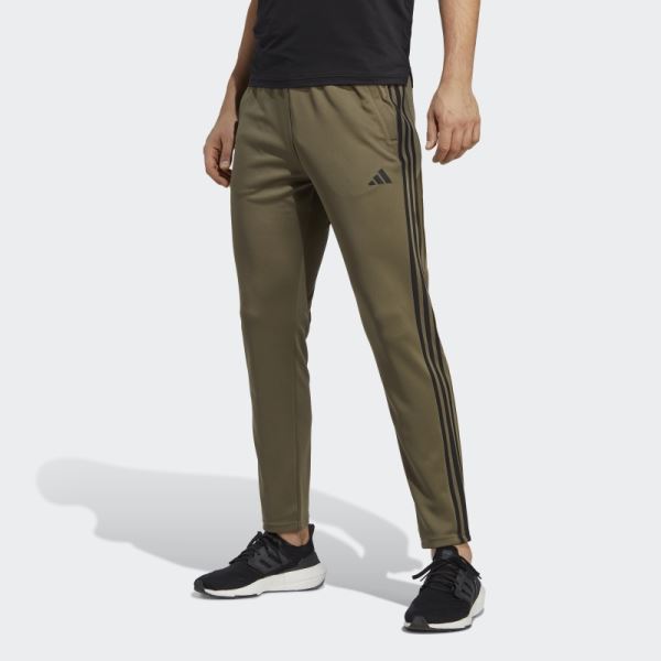 Train Essentials 3-Stripes Training Joggers Olive Adidas