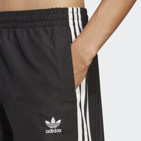 Adidas Originals Adicolor 3-Stripes Short Length Swim Shorts Black