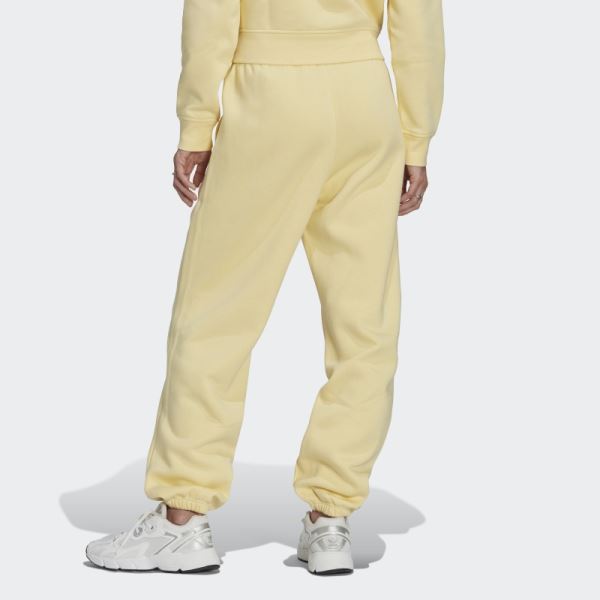 Yellow Adidas Essentials Fleece Joggers