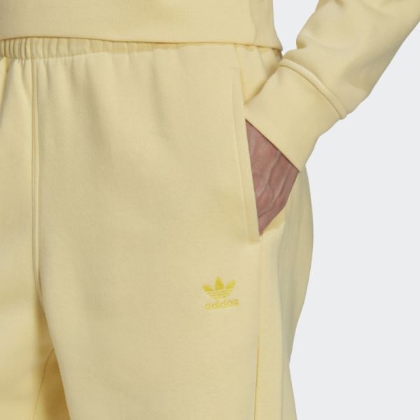 Yellow Adidas Essentials Fleece Joggers