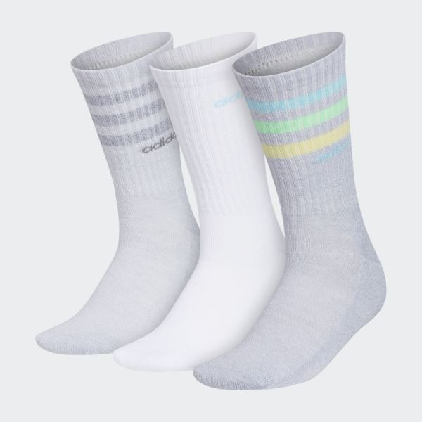 Adidas 3-Stripes Crew Socks 3 Pairs Grey