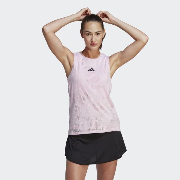 Melbourne Tennis Match Tank Top Pink Adidas