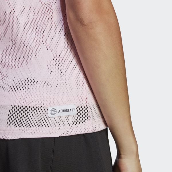 Adidas Pink Melbourne Tennis Match Tank Top