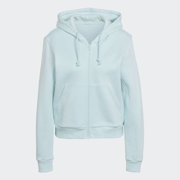 ALL SZN Fleece Full-Zip Hoodie Blue Adidas