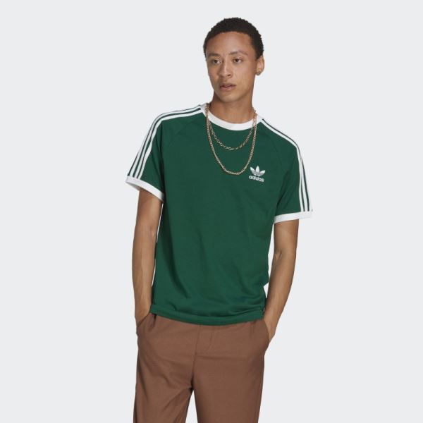 Adidas Adicolor Classics 3-Stripes Tee Dark Green