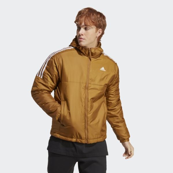 Essentials Insulated Hooded Jacket Adidas Bronze