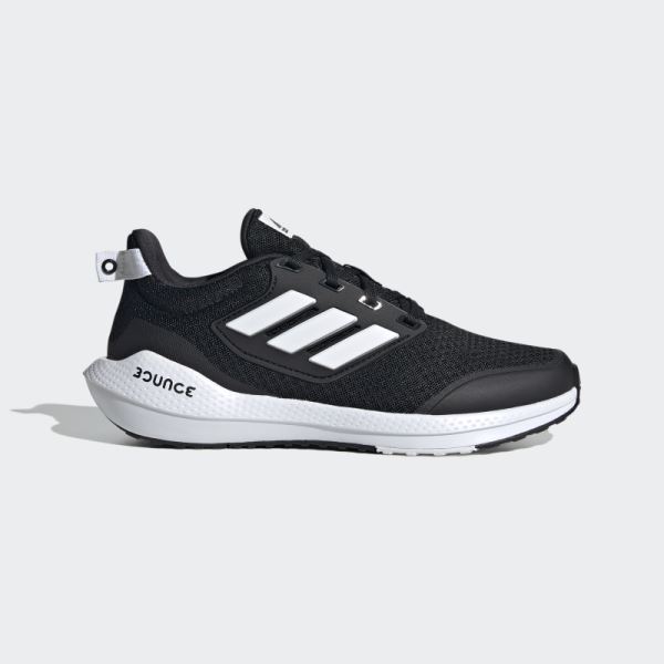 Black Adidas EQ21 Run 2.0 Bounce Sport Running Lace Shoes