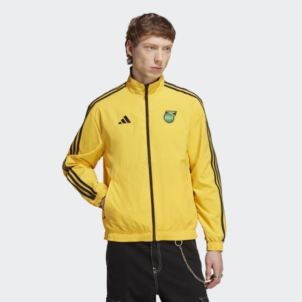 Jamaica Anthem Reversible Jacket Gold Adidas