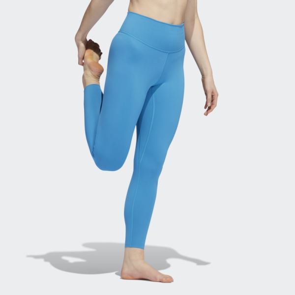 Adidas Yoga Luxe Studio 7/8 Leggings Craft Blue Hot