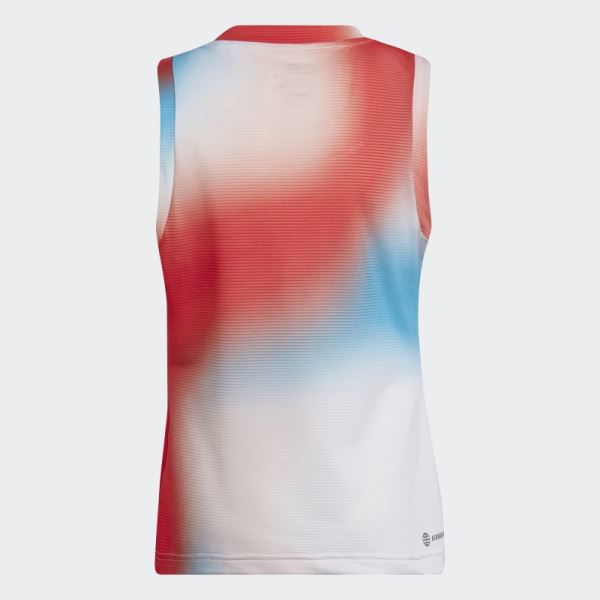 Adidas White Melbourne Tennis Match Tank Top