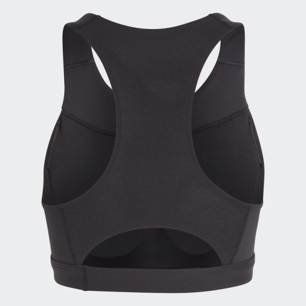 Black Running Medium-Support Bra Adidas