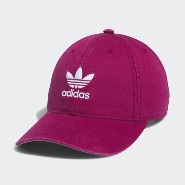 Relaxed Strap Back Hat Adidas Burgundy