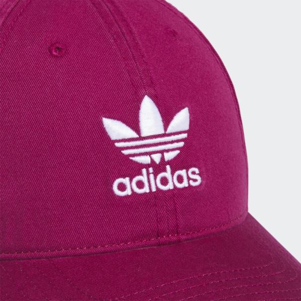 Relaxed Strap Back Hat Adidas Burgundy