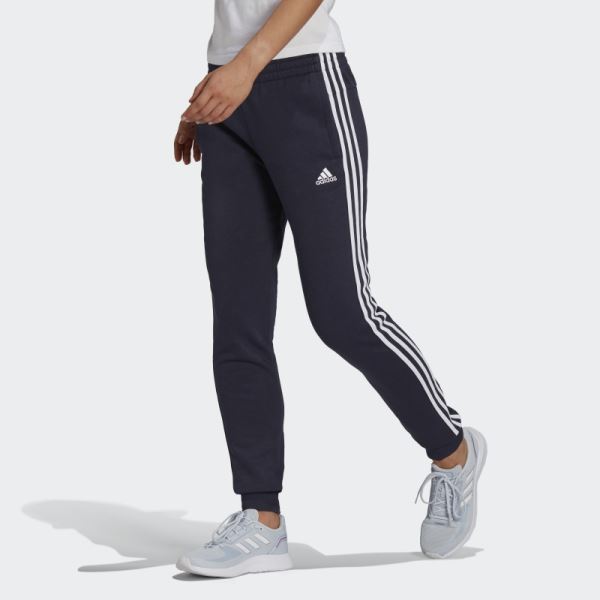 Essentials Fleece 3-Stripes Pants Adidas Ink