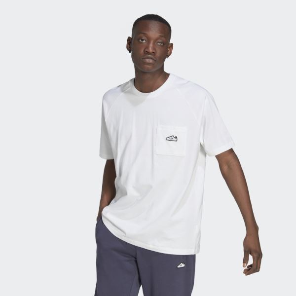 Adidas Embroidered Tee White