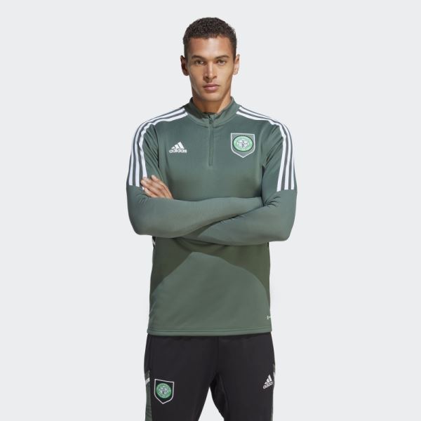 Celtic FC Condivo 22 Training Top Green Oxide Adidas