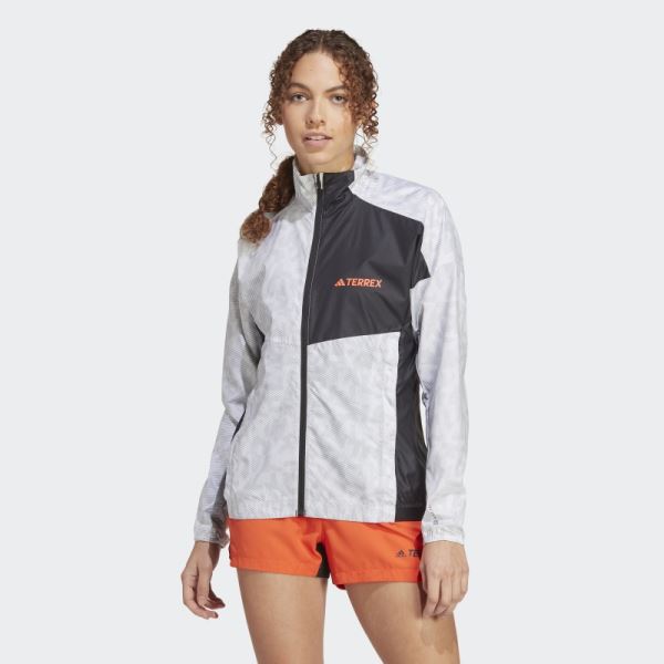 White Terrex Trail Running Wind Jacket Adidas