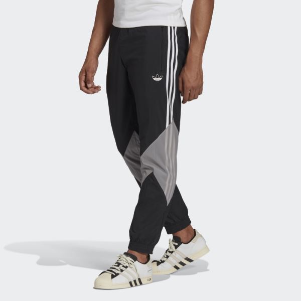 Black Adidas SPRT Lightning Tracksuit Bottoms Hot