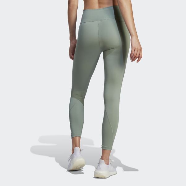 Optime Training 7/8 Leggings Silver Green Adidas