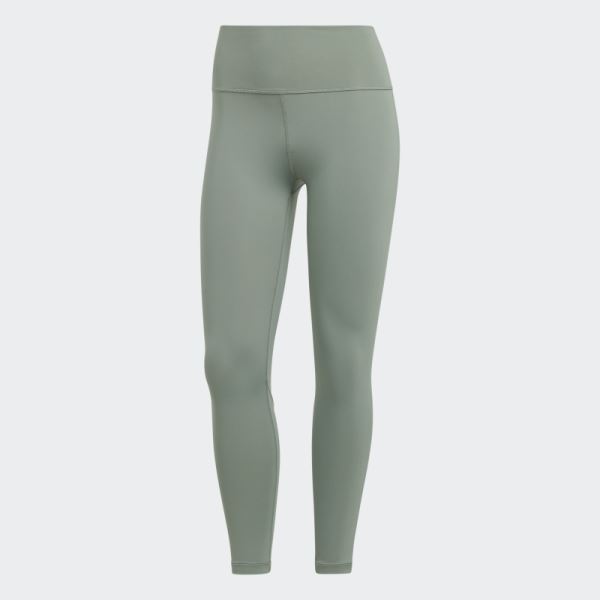 Optime Training 7/8 Leggings Silver Green Adidas