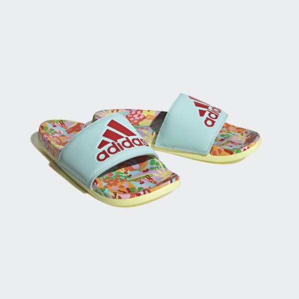 Aqua Adidas Adilette Comfort Slides