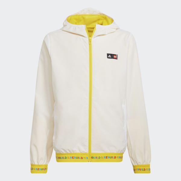 White Adidas x LEGO Play Windbreaker Hot