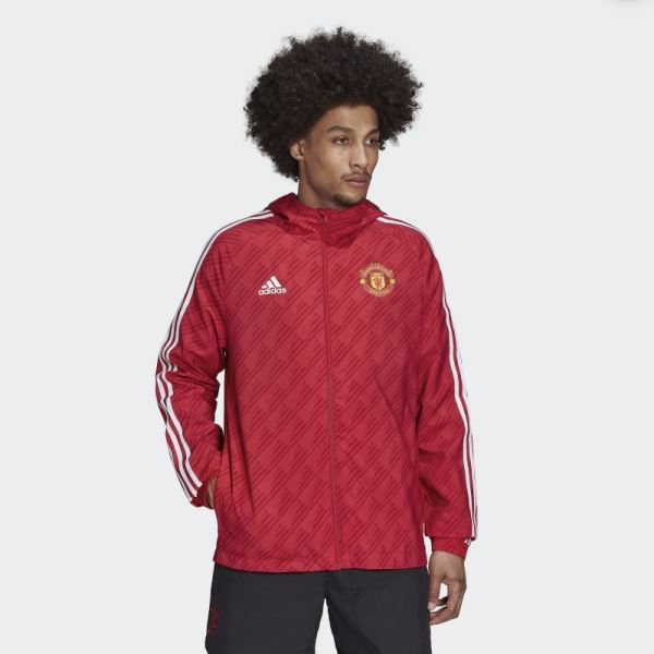 Manchester United DNA Windbreaker Real Red Adidas