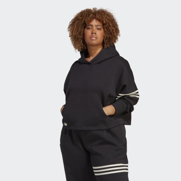 Adicolor Neuclassics Hoodie (Plus Size) Adidas Black