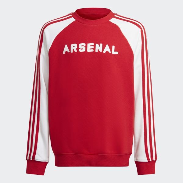 Scarlet Arsenal Crew Sweatshirt Adidas