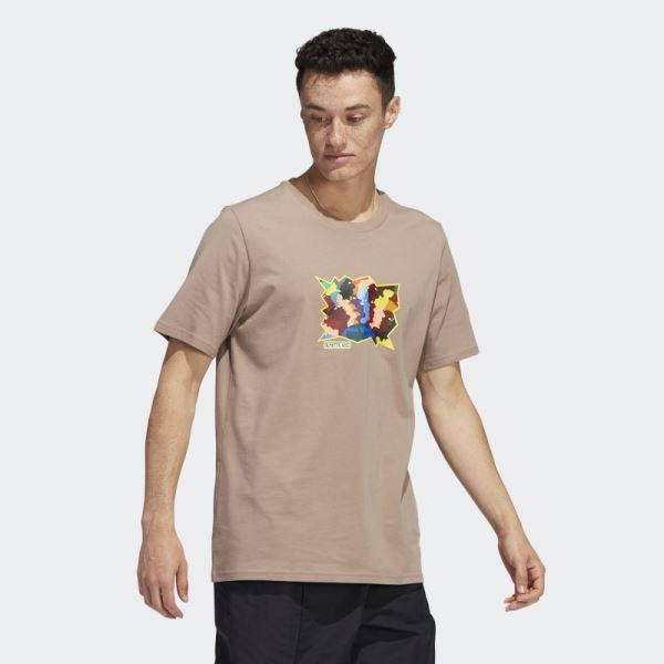 Mettz World Peeps Short Sleeve Tee Chalky Brown Adidas