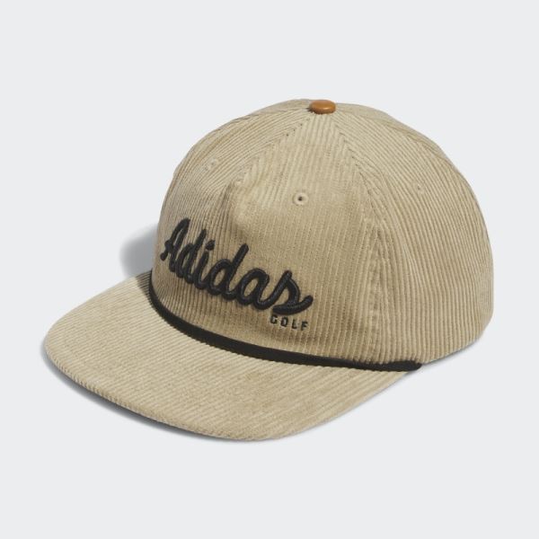 Adidas Hemp Corduroy Leather Five-Panel Rope Hat