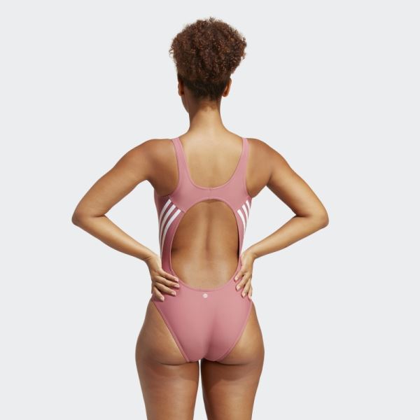 Pink Adidas 3-Stripes Swimsuit Fashion