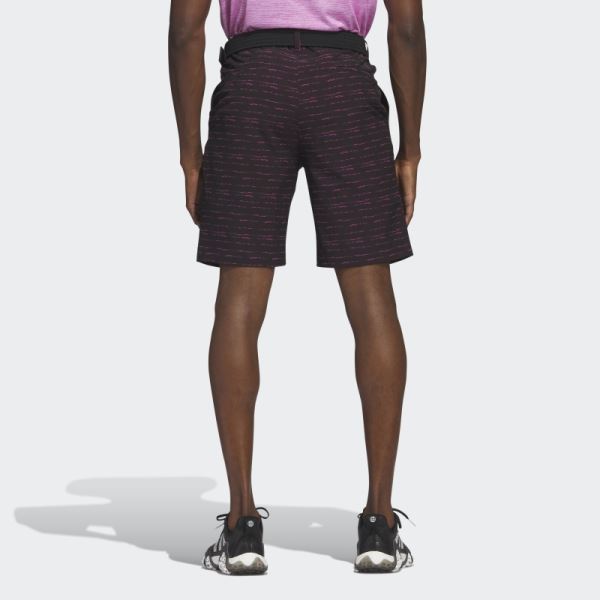 Black Adidas Textured 9-Inch Golf Shorts