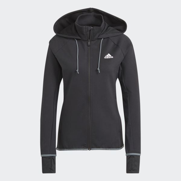 Black Adidas Women Designed To Move AEROREADY Full-Zip Hoodie Fashion