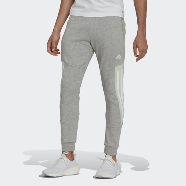 Medium Grey Adidas Future Icons 3-Stripes Pants