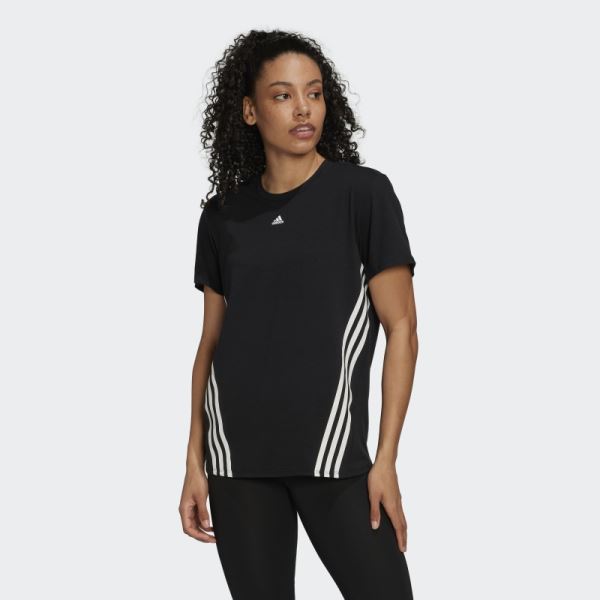 Trainicons 3-Stripes T-Shirt Black Adidas