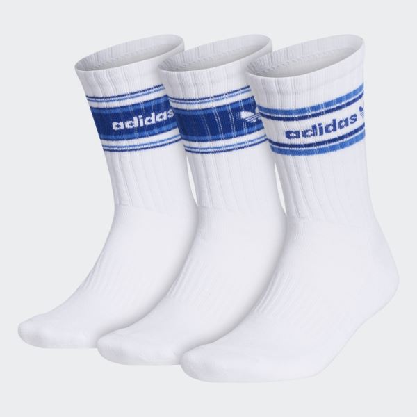 Forum Rib Crew Socks 3 Pairs Adidas White