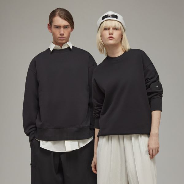 Hot Y-3 Organic Cotton Terry Crew Sweatshirt Adidas