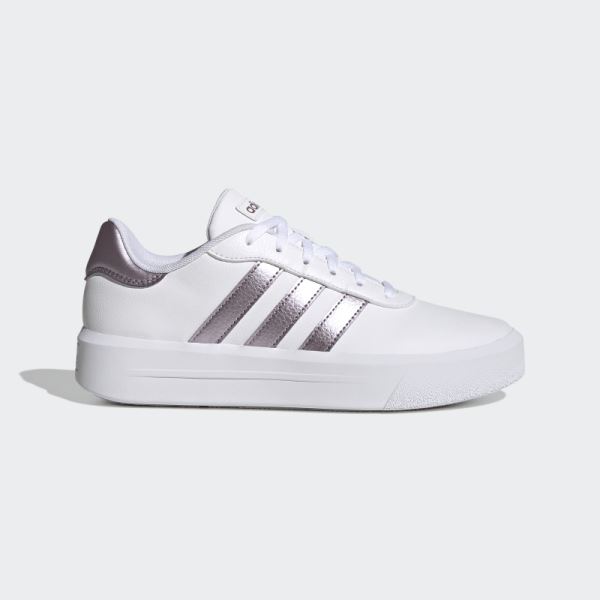 Adidas Court Platform Shoes Matt Purple Met